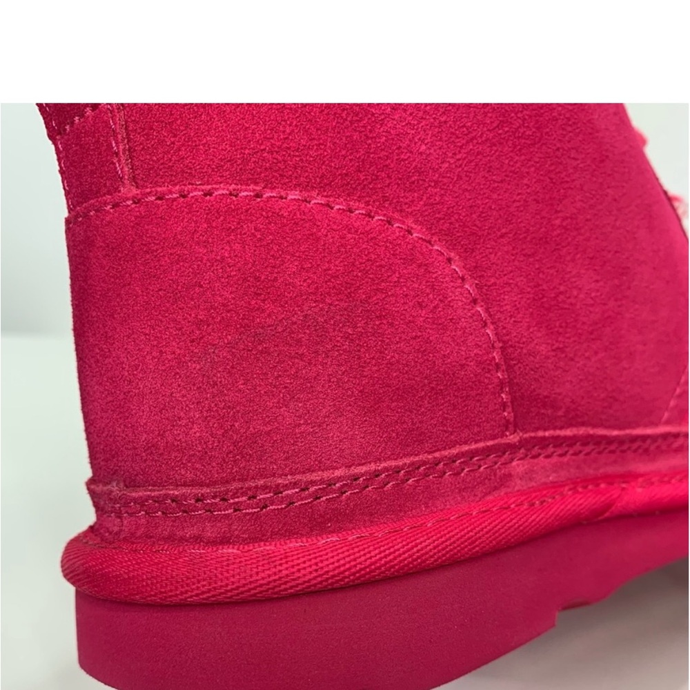 Ugg Neumel Hot Pink Lace Up Wool Lined Chukka Boots Size 6 Big Girl New - Picture 11 of 16